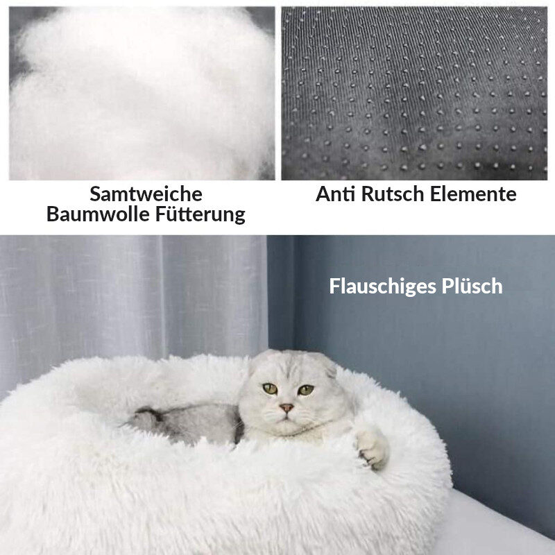 Kuscheliges Hundebett und Katzenbet Materialien innen und aussen