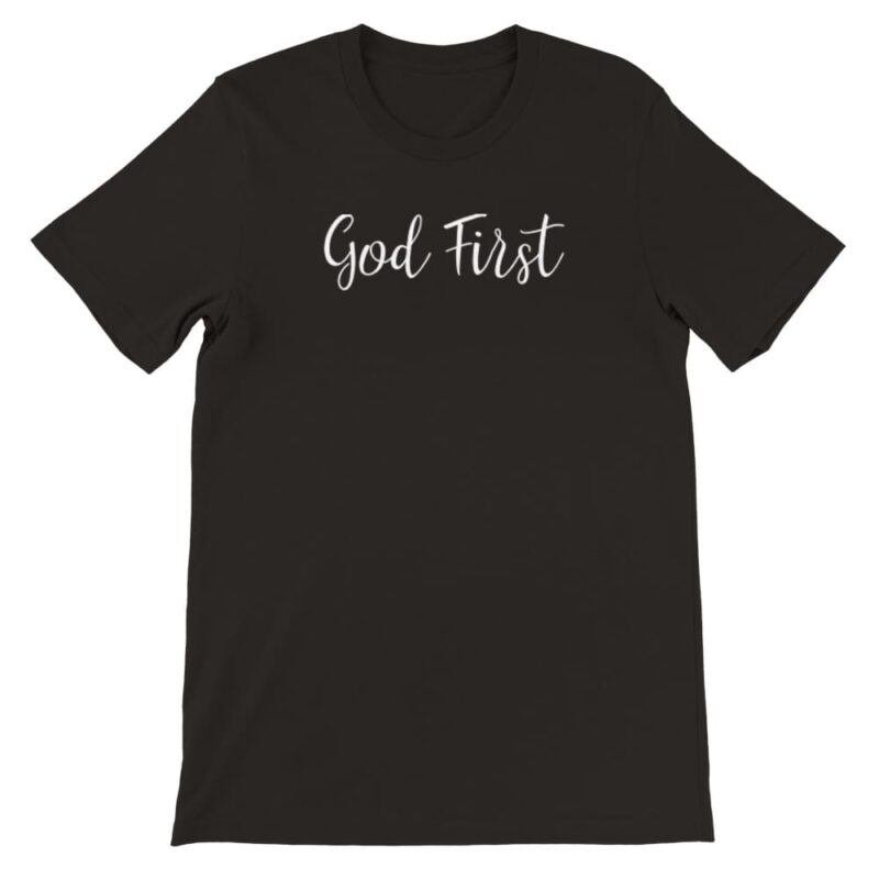 god first shirt schwarz front